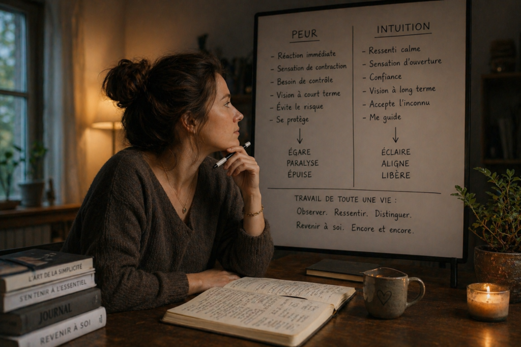Distinguer intuition et peur : un travail de toute une vie