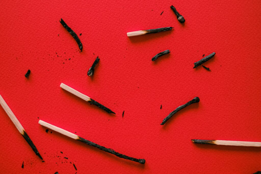 Burn out, ce que c'est ? Comme cramer toutes les allumettes