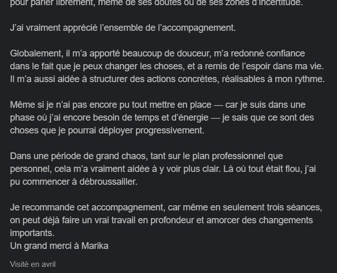 Témoignage de Sandra sur Alliance