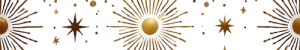 Habillage avec des soleils et étoiles Habillage avec des soleils et étoiles